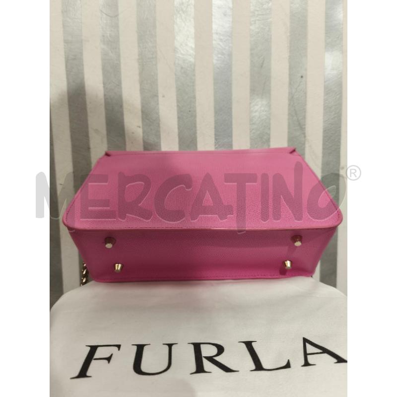 BORSETTA DONNA FURLA NUOVA ROSA E DORATA | Mercatino dell'Usato Campobasso 3
