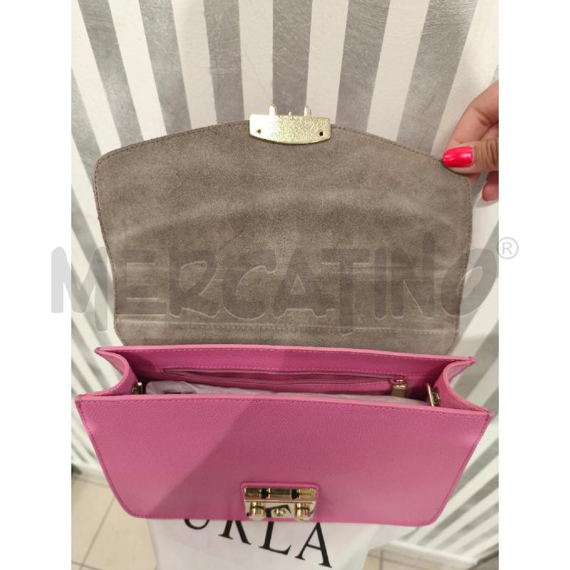BORSETTA DONNA FURLA NUOVA ROSA E DORATA | Mercatino dell'Usato Campobasso 4