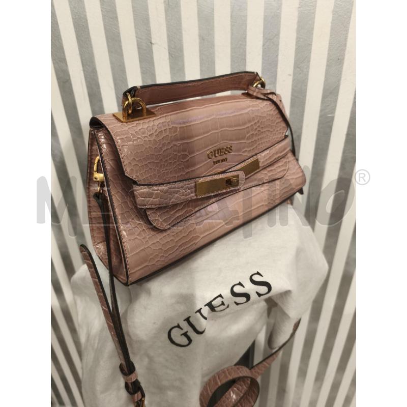 BORSETTA DONNA GUESS BEIGE TIP CROCO | Mercatino dell'Usato Campobasso 1