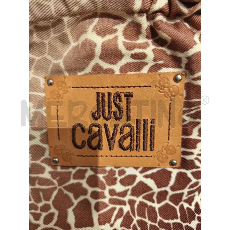 BORSETTA DONNA JUST CAVALLI BEIGE ANIMALIER MARRONE | Mercatino dell'Usato Campobasso 2