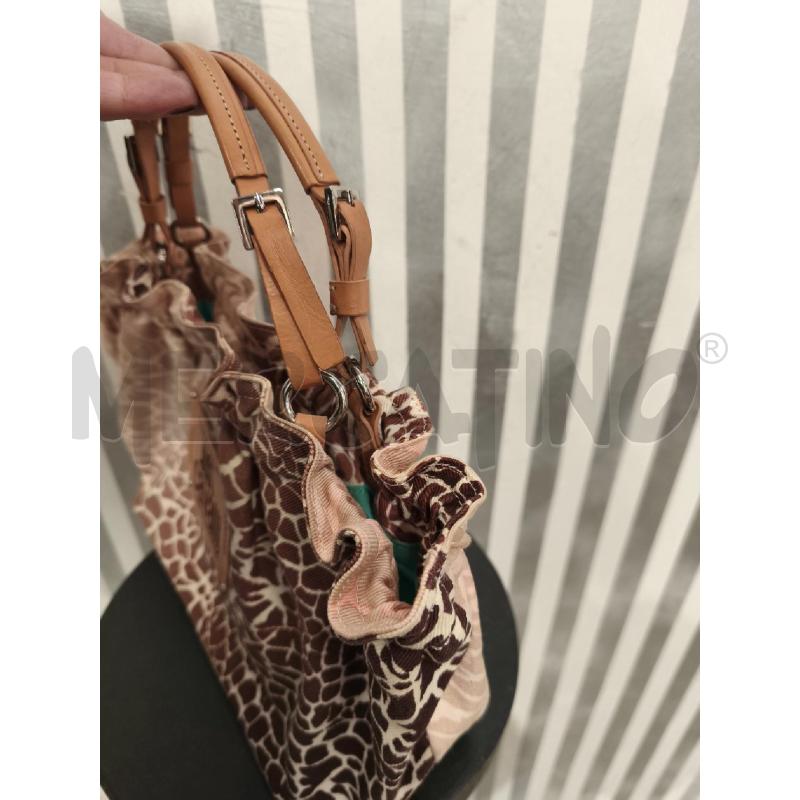 BORSETTA DONNA JUST CAVALLI BEIGE ANIMALIER MARRONE | Mercatino dell'Usato Campobasso 4