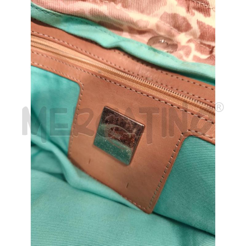 BORSETTA DONNA JUST CAVALLI BEIGE ANIMALIER MARRONE | Mercatino dell'Usato Campobasso 5