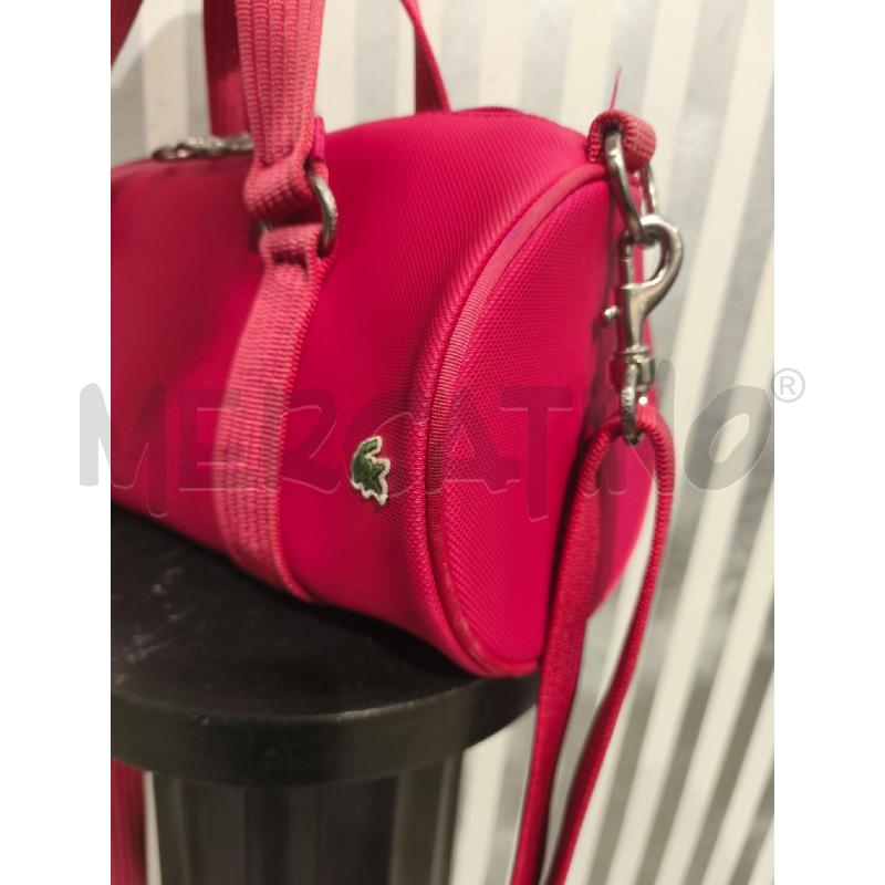 BORSETTA DONNA LACOSTE CORALLO CILINDRICA | Mercatino dell'Usato Campobasso 3