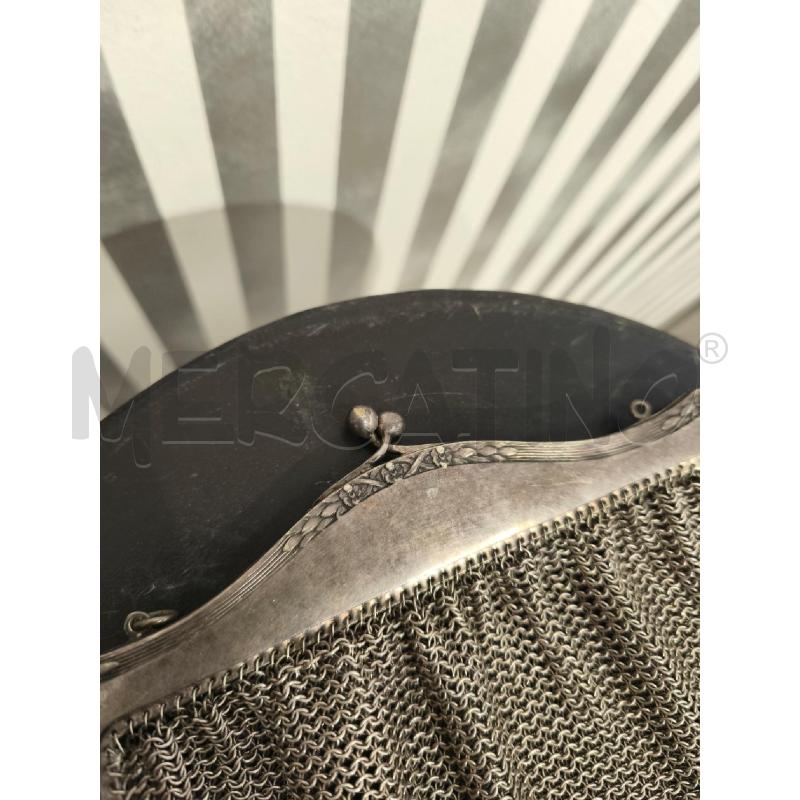 BORSETTA DONNA MAGLIA SILVER D'EPOCA | Mercatino dell'Usato Campobasso 2