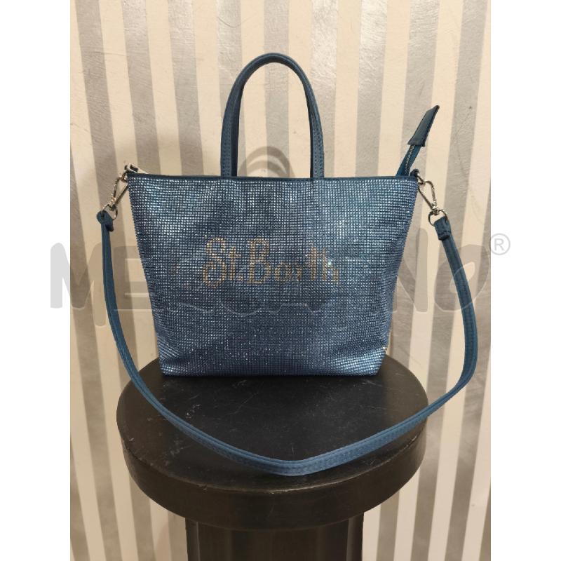 BORSETTA DONNA MC2 SAINT BARTH GLITTERATA AZZURRA | Mercatino dell'Usato Campobasso 1