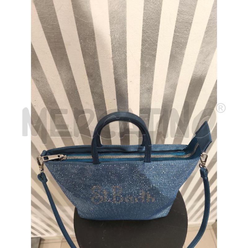 BORSETTA DONNA MC2 SAINT BARTH GLITTERATA AZZURRA | Mercatino dell'Usato Campobasso 4