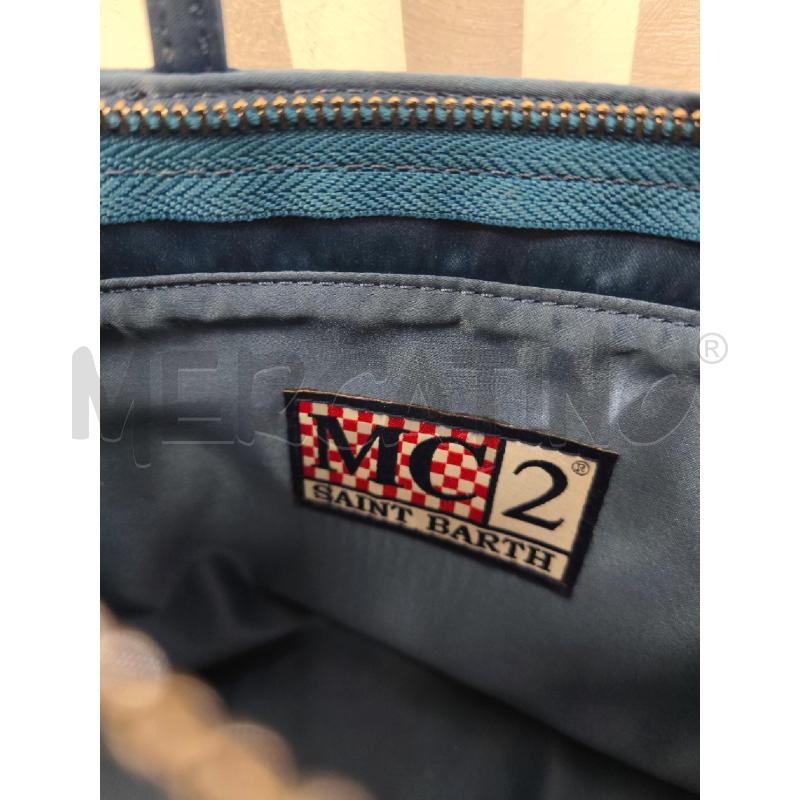 BORSETTA DONNA MC2 SAINT BARTH GLITTERATA AZZURRA | Mercatino dell'Usato Campobasso 5
