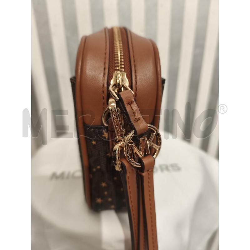 BORSETTA DONNA MICHAEL KORS MARRONE STELLINE | Mercatino dell'Usato Campobasso 2