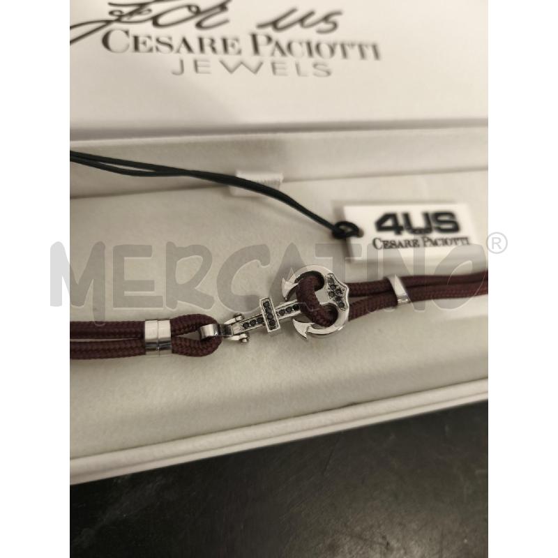 BRACCIALE CESARE PACIOTTI MARRONE CON ANCORA | Mercatino dell'Usato Campobasso 2
