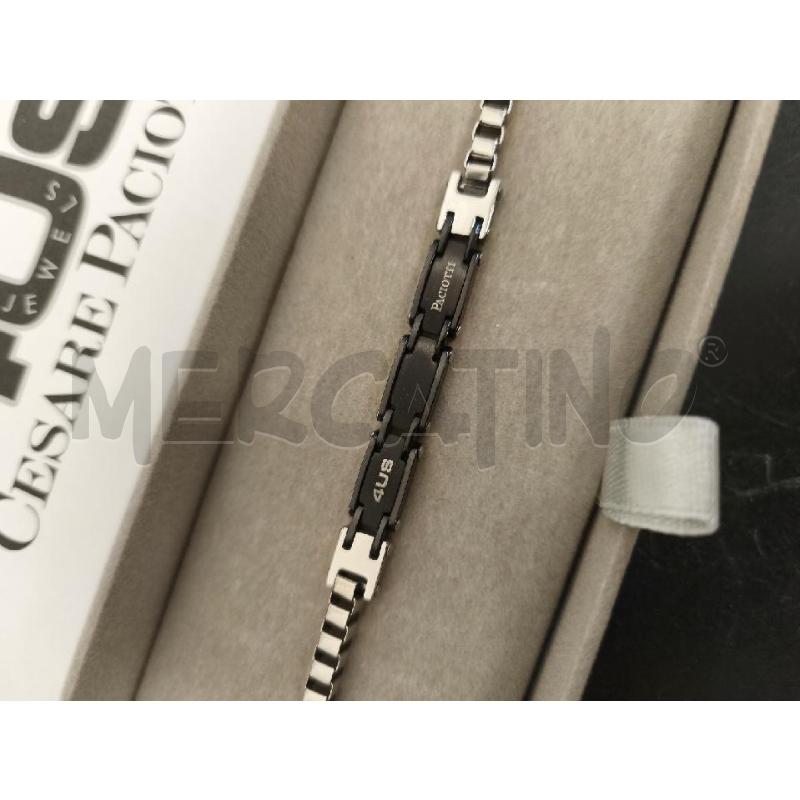 BRACCIALE CESARE PACIOTTI SILVER SEZIONI NERE | Mercatino dell'Usato Campobasso 2