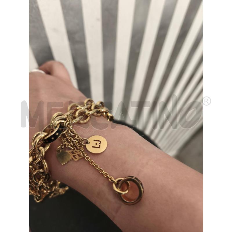 BRACCIALE LIU JO CATENE CON CIONDOLI INIZIALI | Mercatino dell'Usato Campobasso 1
