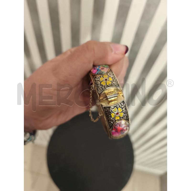 BRACCIALE RIGIDO FOTO E FIORI CON CATENINA | Mercatino dell'Usato Campobasso 3