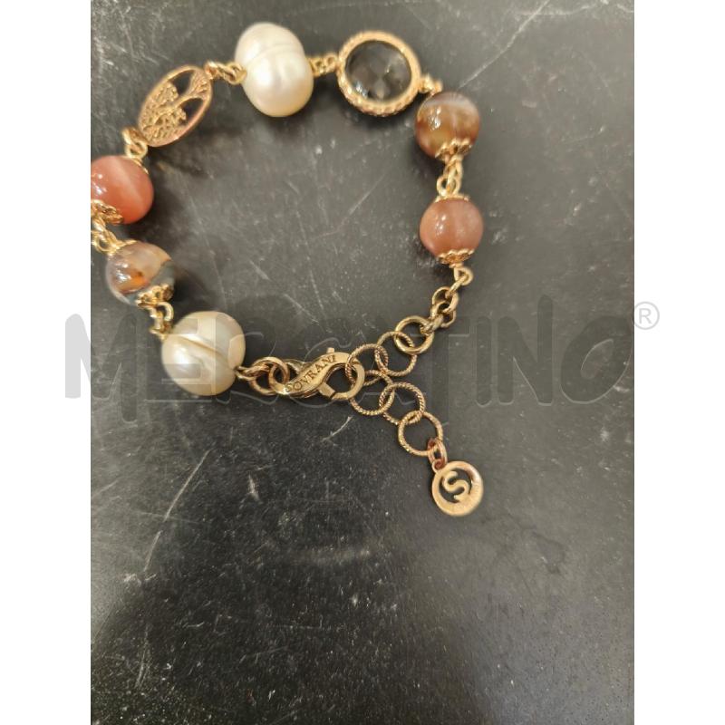 BRACCIALE SOVRANI DORATO SFERE TONI MARRONI | Mercatino dell'Usato Campobasso 4