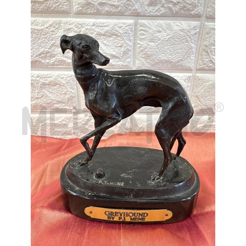 BRONZO LEVRIERO RIP MENE H 18,5 CM  C. | Mercatino dell'Usato Campobasso 1