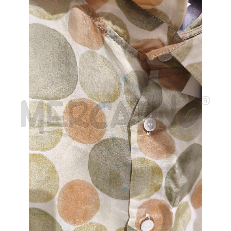 CAMICETTA DONNA MIU MIU SETA BEIGE POIS ARANCIATI VERDI | Mercatino dell'Usato Campobasso 4