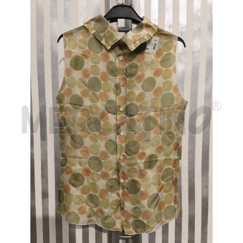 CAMICETTA DONNA MIU MIU SETA BEIGE POIS ARANCIATI VERDI | Mercatino dell'Usato Campobasso 5
