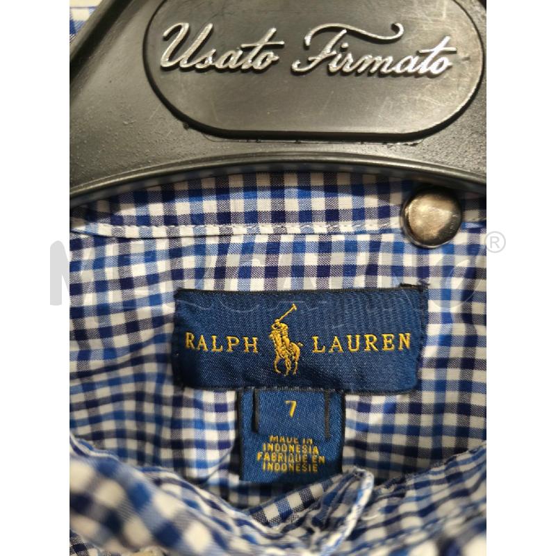 CAMICIA BAMBINO RALPH LAUREN QUADRETTI BIANCHI BLU | Mercatino dell'Usato Campobasso 2