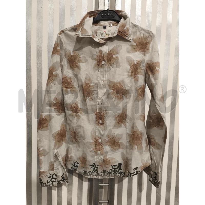 CAMICIA DONNA BLAUER BEIGE FIORI BEIGE SCURO | Mercatino dell'Usato Campobasso 1