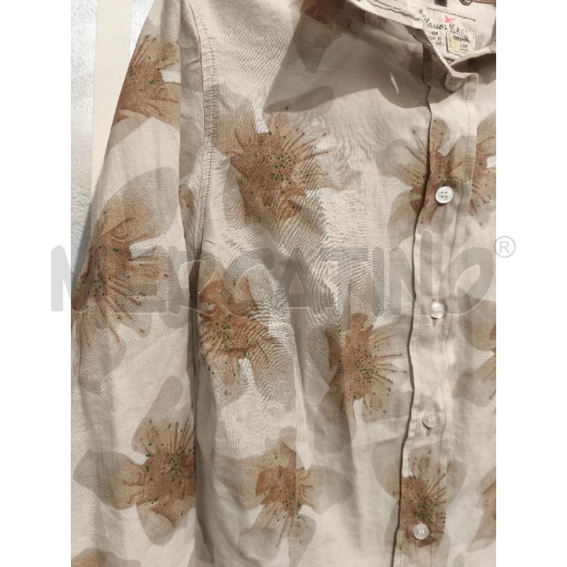 CAMICIA DONNA BLAUER BEIGE FIORI BEIGE SCURO | Mercatino dell'Usato Campobasso 2