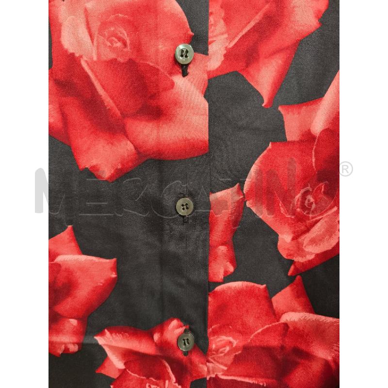CAMICIA DONNA BYBLOS NERA ROSE ROSSE | Mercatino dell'Usato Campobasso 4