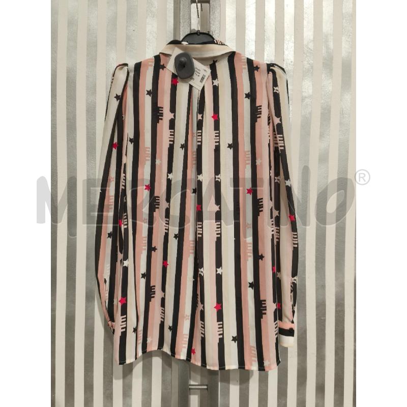 CAMICIA DONNA ELISABETTA FRANCHI RIGHE BIANCHE NERE ROSA | Mercatino dell'Usato Campobasso 5