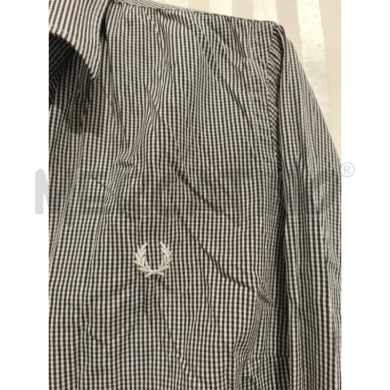 CAMICIA DONNA FRED PERRY QUADRETTI BIANCHI NERI | Mercatino dell'Usato Campobasso 3