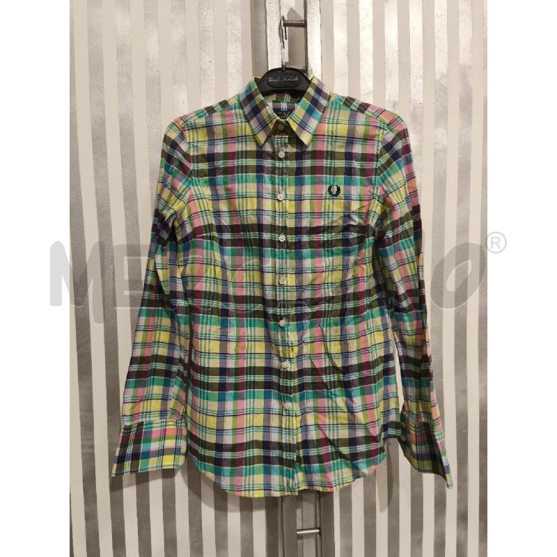 CAMICIA DONNA FRED PERRY TARTAN COLORI PASTELLO | Mercatino dell'Usato Campobasso 1