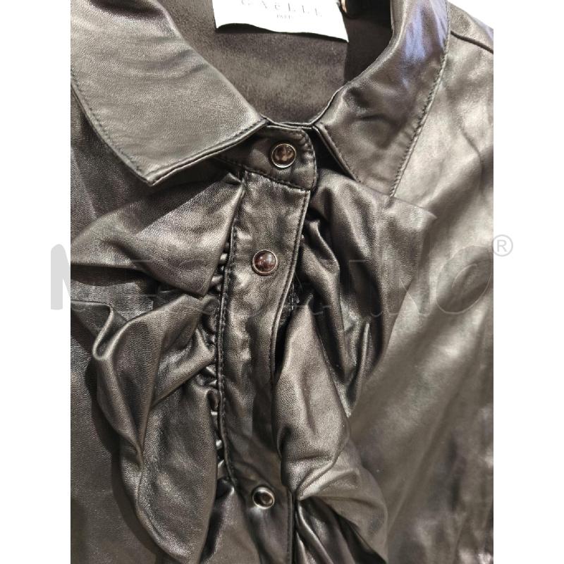 CAMICIA DONNA GAELLE NERA SIMILPELLE | Mercatino dell'Usato Campobasso 2