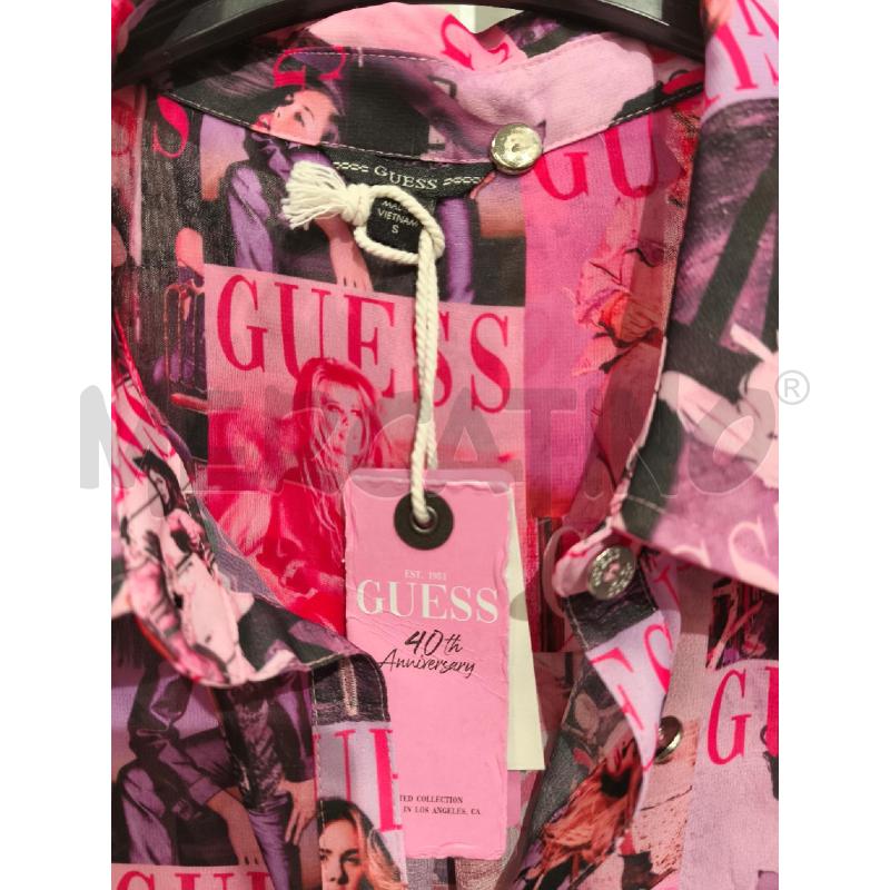 CAMICIA DONNA GUESS NUOVA FUXIA COPERTINE | Mercatino dell'Usato Campobasso 2