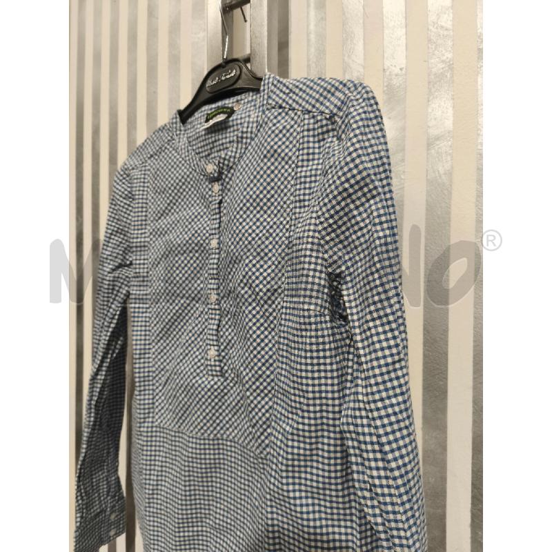 CAMICIA DONNA LONGCHAMP QUADRETTI BIANCHI CELESTI | Mercatino dell'Usato Campobasso 4