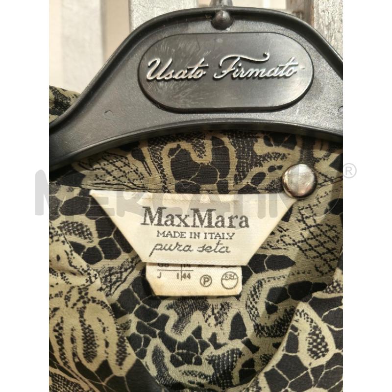 CAMICIA DONNA MAX MARA NERA STAMPA PIZZO OLIVA | Mercatino dell'Usato Campobasso 2