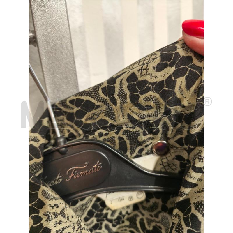 CAMICIA DONNA MAX MARA NERA STAMPA PIZZO OLIVA | Mercatino dell'Usato Campobasso 5