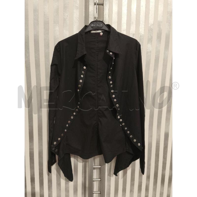 CAMICIA DONNA MOSCHINO JEANS NERA BOTTONI CLIP | Mercatino dell'Usato Campobasso 1