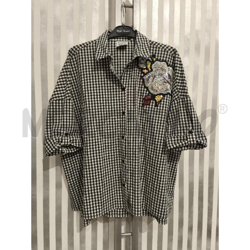 CAMICIA DONNA MY TWIN TWINSET QUADRETTI BIANCHI NERI | Mercatino dell'Usato Campobasso 1
