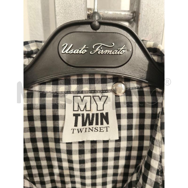 CAMICIA DONNA MY TWIN TWINSET QUADRETTI BIANCHI NERI | Mercatino dell'Usato Campobasso 2