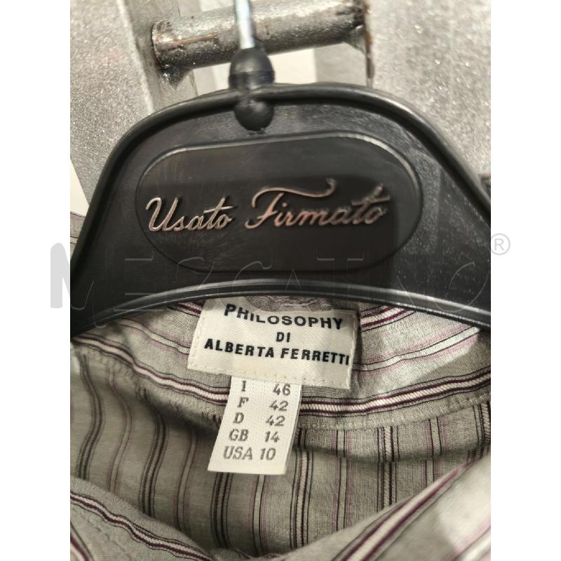 CAMICIA DONNA PILOSOPHY DI ALBERTA FERRETTI GRIGIA LINIE GLICINE | Mercatino dell'Usato Campobasso 2