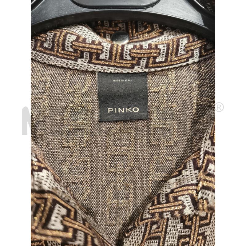 CAMICIA DONNA PINKO GLITTERATA BEIGE DISEGNO CATENE | Mercatino dell'Usato Campobasso 5