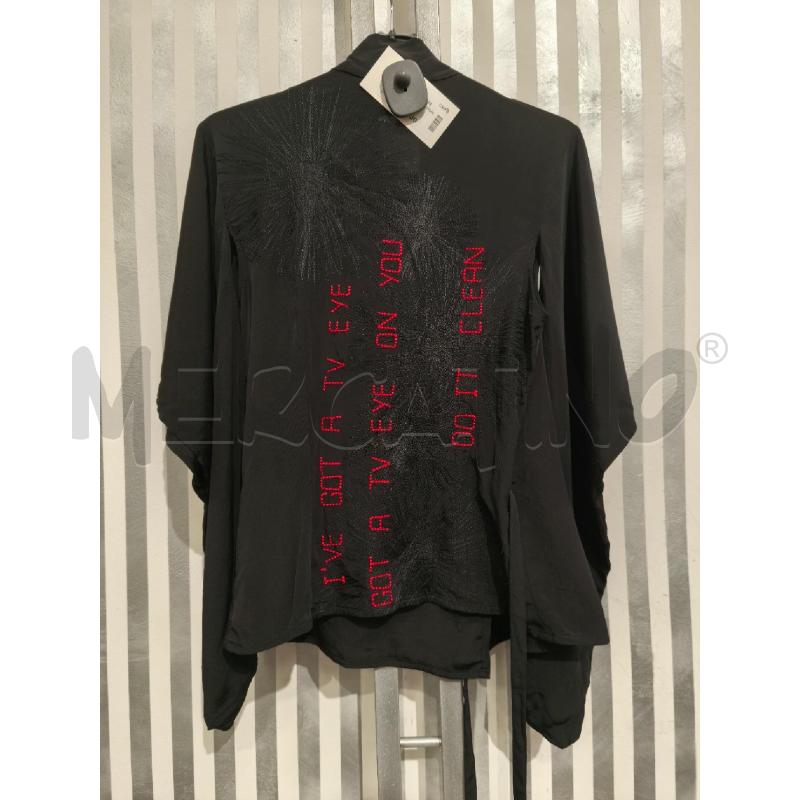 CAMICIA DONNA RICHMOND NERA LACCI SCRITTA ROSSA RETRO | Mercatino dell'Usato Campobasso 5