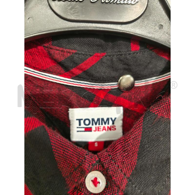 CAMICIA DONNA TOMMY JEANS QUADRI ROSSI NERI | Mercatino dell'Usato Campobasso 2