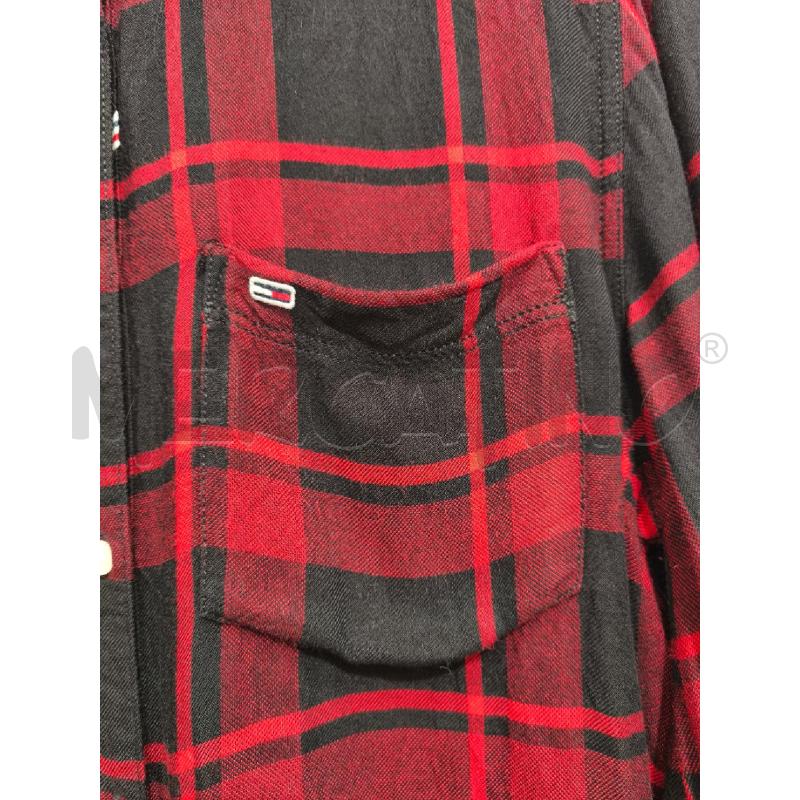 CAMICIA DONNA TOMMY JEANS QUADRI ROSSI NERI | Mercatino dell'Usato Campobasso 3