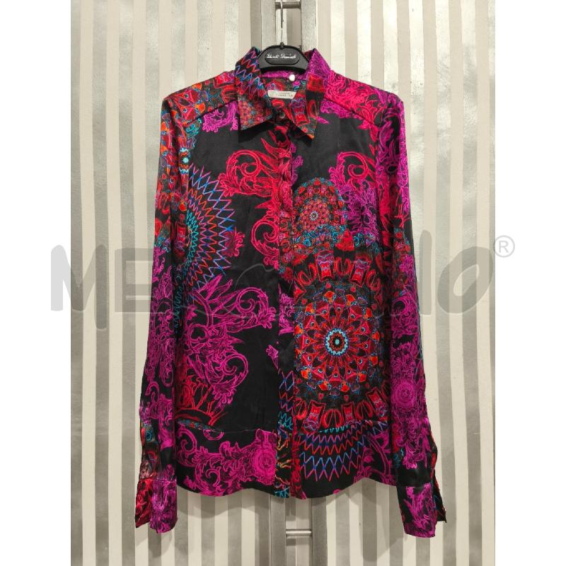 CAMICIA DONNA VERSACE COLLECTION NERA FUXIA ROSSA | Mercatino dell'Usato Campobasso 1