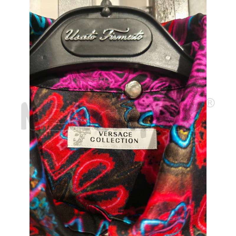 CAMICIA DONNA VERSACE COLLECTION NERA FUXIA ROSSA | Mercatino dell'Usato Campobasso 2