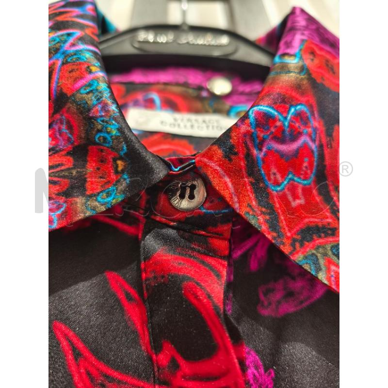 CAMICIA DONNA VERSACE COLLECTION NERA FUXIA ROSSA | Mercatino dell'Usato Campobasso 3