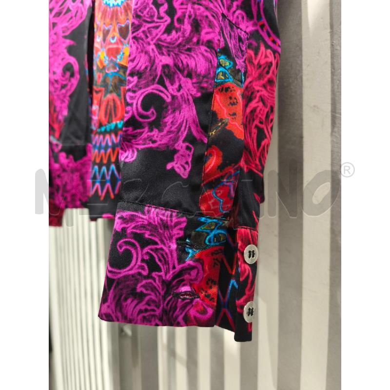 CAMICIA DONNA VERSACE COLLECTION NERA FUXIA ROSSA | Mercatino dell'Usato Campobasso 4