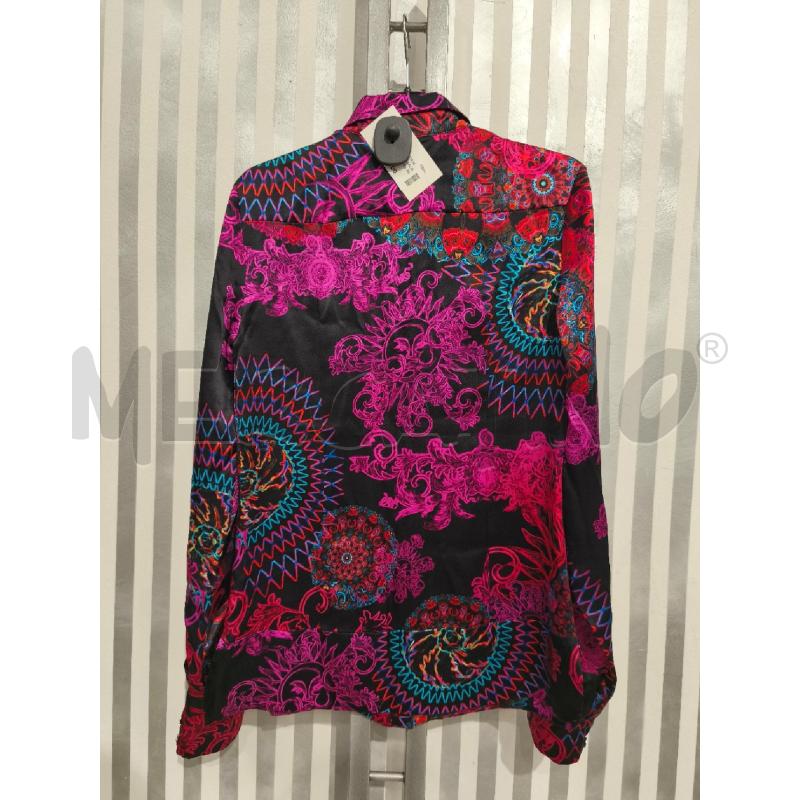 CAMICIA DONNA VERSACE COLLECTION NERA FUXIA ROSSA | Mercatino dell'Usato Campobasso 5