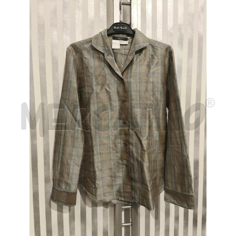 CAMICIA DONNA WEEKEND MAX MARA 100SETA RETIC OLIVA CELESTE | Mercatino dell'Usato Campobasso 1