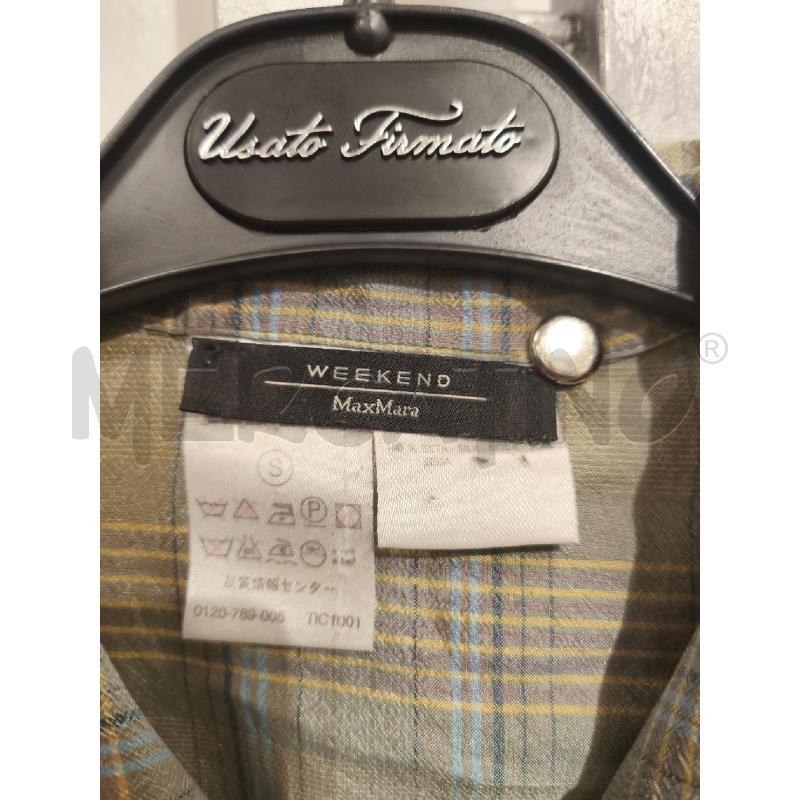 CAMICIA DONNA WEEKEND MAX MARA 100SETA RETIC OLIVA CELESTE | Mercatino dell'Usato Campobasso 2