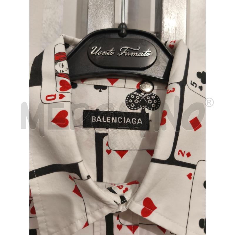 CAMICIA UOMO BALENCIAGA CARTE DA GIOCO | Mercatino dell'Usato Campobasso 2