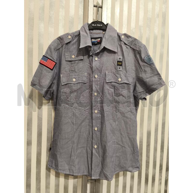 CAMICIA UOMO BLAUER INDACO LATO BANDIERA AMERICANA | Mercatino dell'Usato Campobasso 1