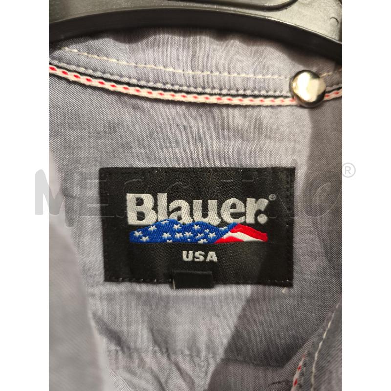 CAMICIA UOMO BLAUER INDACO LATO BANDIERA AMERICANA | Mercatino dell'Usato Campobasso 2
